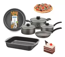 Juego Ollas Cocina+ Asadera 34cm+ Tortera 26cm Tramontina LG