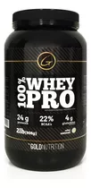 Suplemento En Polvo Gold Nutrition  100% Whey Pro Proteínas Sabor Natural En Pote De 908g