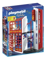 Playmobil 5361 Estacion De Bomberos Con Alarma