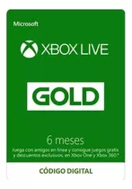 Xbox Live Gold 6 Meses Codigo 