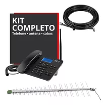 Kit Telefone De Mesa Rural Dual Chip Quadriband Aquario 42s