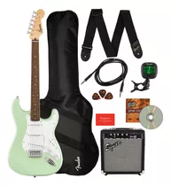Fender Squier Sonic Stratocaster Verde Surf Amplificador Pua