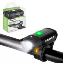 Luz Delantera Bicicleta Led Recargable Contra Agua Redlemon 