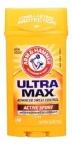 Desodorante Ultra Max Arm & Hammer Active Sport