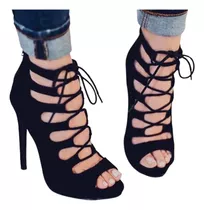 Zapatos De Mujer Taco Negro Plataforma Zapatos Dama Sandalia
