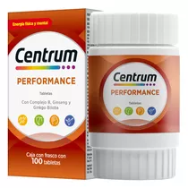 Multivitaminico Centrum Performance 100 Tabletas Sin Sabor