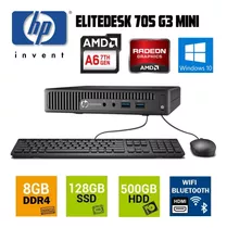 Cpu Computadora Hp Amd Pro A6 9500 8gb Ddr4 Ssd 128gb 500gb