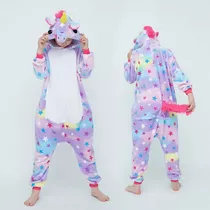 Niñas Pijama Mameluco Unicornio Arcoiris Todas Las Tallas