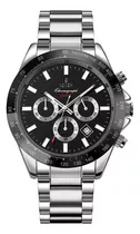 Reloj Hombre Seger 9259 Original Eeuu Acero Elegante Sport Color De La Malla Gris/negro