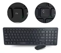 Kit Teclado Mouse Sem Fio Slim Computador Notebook Wireless