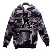 Blusa Moletom Camuflado Grizzly Dgk Casaco De Frio Canguru