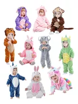 Pijama Y Disfraz Enteritos Para Bebe Animales Kigurumi Polar