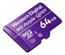 Memoria Micro Sd 64gb Western Digital Purple Videovigilancia