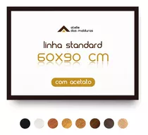 Moldura 90 X 60 Decoração Quadro Pôster Impressão Acetato