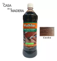 Tinta Para Madera Color Caoba Multilac Base Solvente 1 Litro