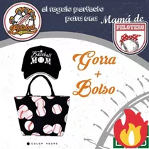 Combo De Gorra Y Bolso De Lona Para Mamás De Peloteros