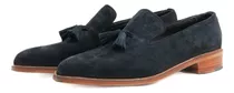 Zapato Tipo Mocasin Para Hombre, Color Azul Oscuro.