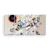 Cuadro Grande Moderno Kandinsky Punto Y Linea Arte Deco Abst