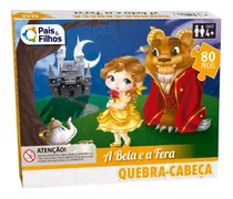 Brinquedo Quebra-cabeças Bela 80 Peças - Pais E Filhos