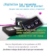 Converti Tus Viejos Cassette En Dvd Digitalizacion De Videos