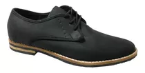 Zapato Hombre Clásico De Vestir Eco Cuero Negro