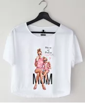 Crop Top Para Dama Diseños Variados De Mama