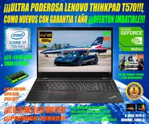 Ultra Poderosa Laptop Lenovo Thinkpad T570 Intel I7 7600u