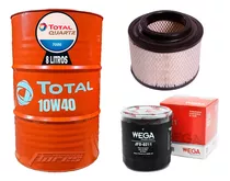 Cambio Aceite Total 10w40 + Kit Filtros Toyota Hilux 2500 Td