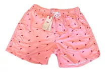 Short De Baño Levis Color Rosa Estampa Sandias