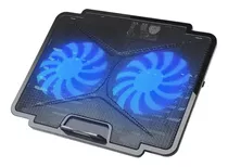 Mesa Ventilador Notebook Cooler Gamer Alzador Pc Enfriador Color Negro