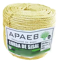 Corda De Sisal 6mm 220 Mts Rasada Apaeb Acabamento Perfeito