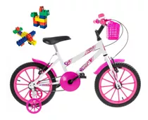 Bicicleta Menina Infantil Aro 16 Ultra Kids Feminina Brinde