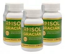 3 Frascos Rmsol Gracian Con Ácido Hialurónico - 90 Tabletas