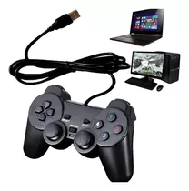 Controlador De Joystick Con Cable Ps2 Para Pc - Color Negro Mate