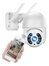 Câmera Segurança Wifi Externa Noturna Branca A8 Prova D'água