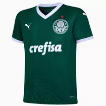 Camiseta Puma Palmeiras I 2022 Juvenil - Verde