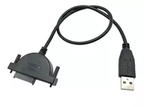 Cabo Adaptador Usb 2,0 Dvd/cd-rom Mini Sata 13 Pinos