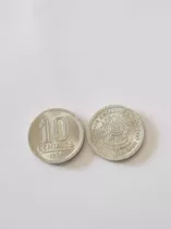 10 Centavos 1956 Flor De Cunho - Alumínio!