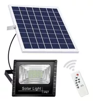 Foco Solar 300w256ledexterior+ Panel Solar Y Control Remoto