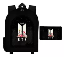 Combo Mochila Urbana + Cartuchera Bts Bangtang Boys Kpop 