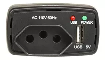 Inversor Conversor Tomada Carro 75w 12v P/110v Usb Veicular