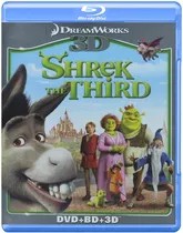 Shrek Tercero Blu Ray 3d + Blu Ray + Dvd  Shrek 3 Película 