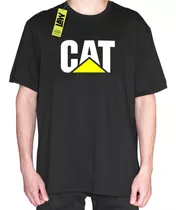 Remera Cat - Caterpillar - Contruccion - Mineria  Algodón