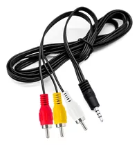 Cable Audio Y Video 3 Rca A Spica Jack De 3.5mm 1.5 Metros