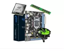 Kit Core I3 2100 + Placa Mãe H61 + 4gb 1ano De Garanti-nfe