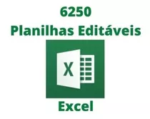 6250 Planilhas Excel 100% Editável + Apostilas E Cursos