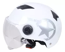 Casco De Coche De Motor Eléctrico Blanco Scooter Bicicleta C