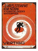 Cartel De Chapa Afiche Cine Vertigo Hitchcock M954