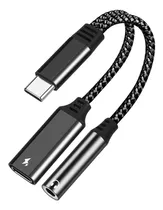 Cable Adaptador De Audio Para Auriculares Usb-c A 3,5 Mm