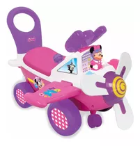 Carrito Montable Mi Primer Avión De Minnie Mouse Con Luces